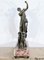 Art Deco Figure with Dogs, Early 1900s, Sculpture in Regula & Marble 16