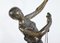 Art Deco Figur mit Hunden, Anfang 1900, Skulptur aus Regula & Marmor 7