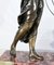 Art Deco Figure with Dogs, Early 1900s, Sculpture in Regula & Marble 8