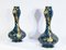 Late 19th Century Gien Ceramic Vases, Set of 2, Image 4