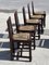 Turned Oak and Rope Dining Chairs and Armchairs, 1940s, Set of 7 12