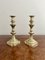 Antique Victorian Brass Candlesticks, 1880, Set of 2 2