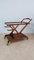 Mid-Century Walnut Bar Cart by Cesare Lacca for Cassina, 1950s, Image 1