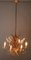 Lámpara de araña Calla-Lily en dorado, años 70, Imagen 15