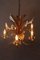 Calla-Lily Chandelier in Gold, 1970s 9