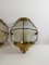 Vintage Wall Lights in Glass and Brass, 1960s, Set of 2, Image 4