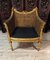 Louis XVI Office Armchair in Gilded Wood 1