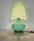 Lámpara de mesa vintage de cristal de Murano y madera, años 80, Imagen 8