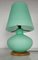 Vintage Tischlampe aus Muranoglas & Holz, 1980er 4