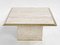 Travertine and Brass Coffee Table 1