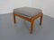 Mid-Century Danish Teak Senator Lounge Chair & Ottoman by Ole Wanscher for Poul Jeppesen, 1960s, Set of 2, Image 11
