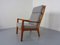 Mid-Century Danish Teak Senator Lounge Chair & Ottoman by Ole Wanscher for Poul Jeppesen, 1960s, Set of 2 6