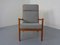 Mid-Century Danish Teak Senator Lounge Chair & Ottoman by Ole Wanscher for Poul Jeppesen, 1960s, Set of 2 5