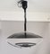 Large Mid-Century Scandinavian Modern Black Metal Pull Down Hanging Lamp, 1970s 5