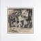 Julius Paul Junghanns, Draft Horse with Cart, 1920s, Charcoal, Framed 2