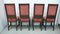 Wilhelminian Red Chairs, 1870s, Set of 6, Image 4