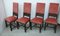 Wilhelminian Red Chairs, 1870s, Set of 6 2