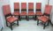 Wilhelminian Red Chairs, 1870s, Set of 6 1