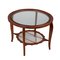 Vintage Coffee Table in Painted Beech & Glass, Italy, 1950s 1
