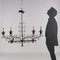 Vintage Wrought Iron Chandelier, Image 2