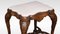 Antique Stool in Carved Walnut, 1890s 4