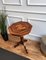 Neoclassical Italian Walnut Inlay Marquetry Octagonal Tripod Side Table, 1950s 7