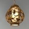 Mid-Century Spanish Botanical Rattan Wicker Pendant, 1950s 10