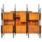 Mid-Century Modern Italian Wall Unit in Wood, 1950s 1