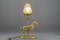 Lampe de Bureau en Bronze avec Sculpture de Cheval, France, 1950s 11