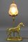 Lampe de Bureau en Bronze avec Sculpture de Cheval, France, 1950s 2