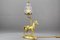 French Bronze Table Lamp with Horse Sculpture, 1950s 4