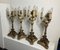 Antique Empire Style Lacquered and Gilded Wood Candlesticks, 1890, Set of 4, Image 14