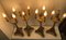 Antike Lackierte & Vergoldete Holz Kerzenständer im Empire-Stil, 1890, 4 . Set 7