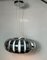 Space Age Hanging Lamp in Chrome and Lacquered Steel, 1970 5