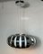 Space Age Hanging Lamp in Chrome and Lacquered Steel, 1970 4
