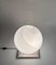 Lampada da tavolo Mid-Century in vetro di Murano con base in acciaio attribuita a Lamperti, Italia, anni '70, Immagine 8