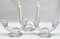 Belgian Crystal Candlesticks by Val Saint Lambert, 1930s, Set of 3, Image 4