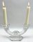 Belgian Crystal Candlesticks by Val Saint Lambert, 1930s, Set of 3, Image 3