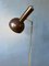 Lámpara de pie giratoria Mid-Century marrón de Hala, años 70, Imagen 3
