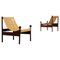Ouro Preto Lounge Chairs in Rosewood & Leather by Jorge Zalszupin, Brazil, 1960s, Set of 2 1