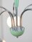 Mid-Century Italian Chrome and Opaline Chandelier 9