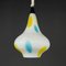 Mid-Century Multicolor Opaline Murano Glass Pendant Lamp from Stilnovo, Italy, 1950s 3