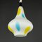 Mid-Century Multicolor Opaline Murano Glass Pendant Lamp from Stilnovo, Italy, 1950s 5