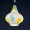 Mid-Century Multicolor Opaline Murano Glass Pendant Lamp from Stilnovo, Italy, 1950s, Image 4