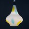 Mid-Century Multicolor Opaline Murano Glass Pendant Lamp from Stilnovo, Italy, 1950s, Image 2