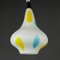 Mid-Century Multicolor Opaline Murano Glass Pendant Lamp from Stilnovo, Italy, 1950s, Image 7