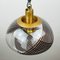 Vintage Swirled Murano Glass Pendant Lamp in the style of Lino Tagliapietra, Italy, 1980s 5