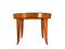 Runder Italienischer Couchtisch aus Holz & Glas, 1940er 2