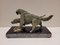 Clovis Masson, Chiens de Chasse Art Déco, 1930, Bronze 18