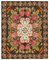 Tapis Kilim Noir Vintage, Moldavie, 1940 1